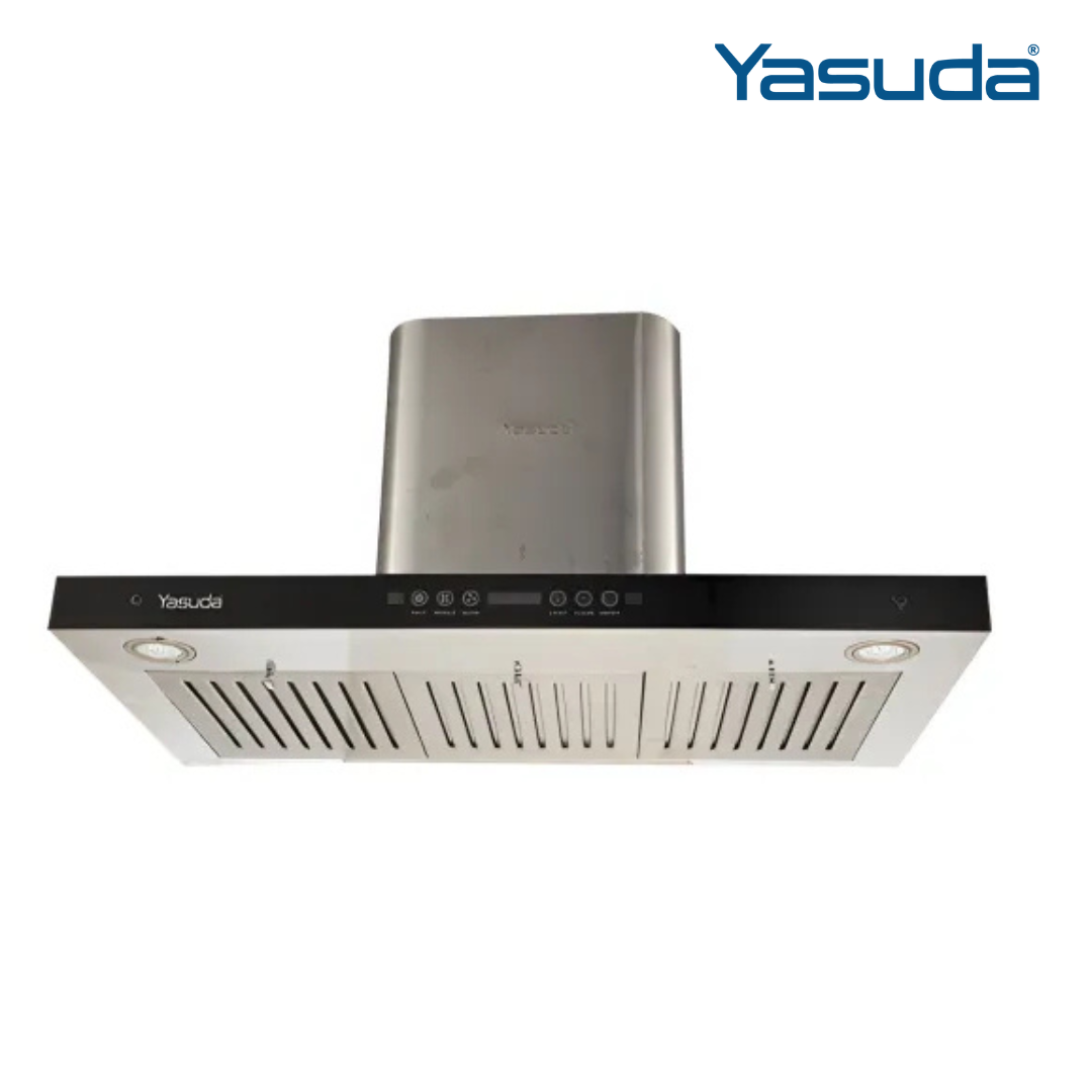 Yasuda T Shaped 90 CM Chimney Baffle Filter with Autoclean Function & Touch Button