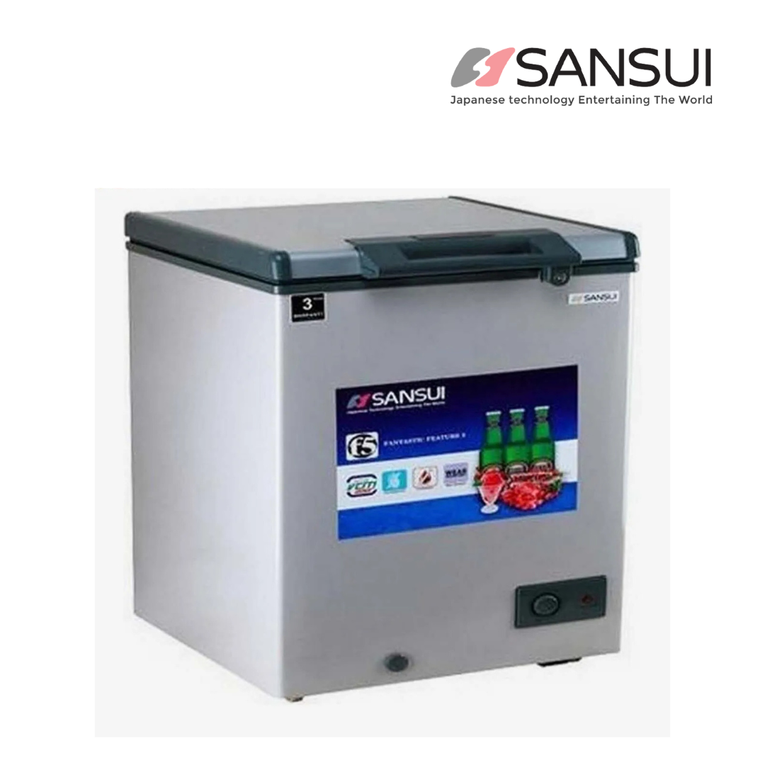 Sansui 160 Litre Hard Top Single Door Deep Freezer