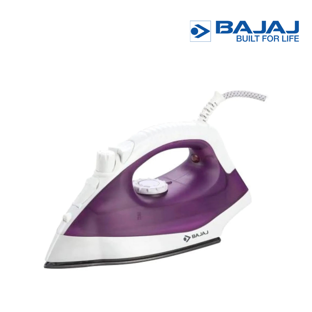 Bajaj 1250 Watt Steam Iron in Purple and White