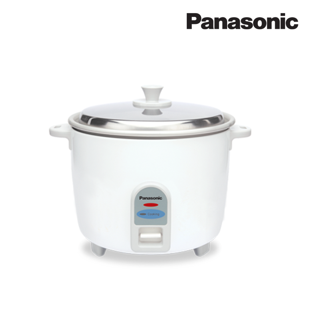 Panasonic 1 ltr Drum cooker with Anodized Aluminium pan (White)