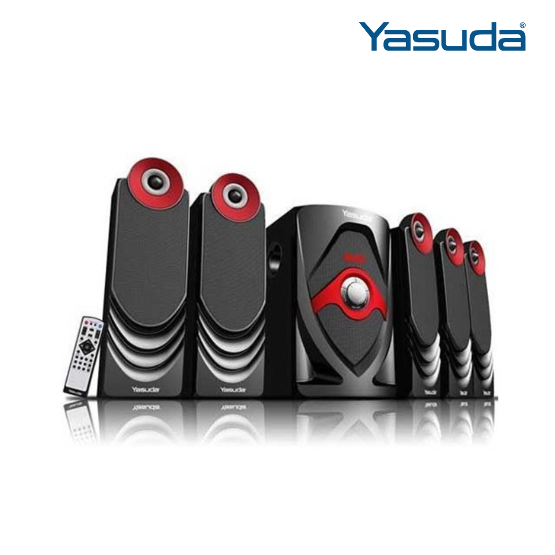 Yasuda 5.1 Channel Bluetooth Speaker 30W+10W*5 with Remote