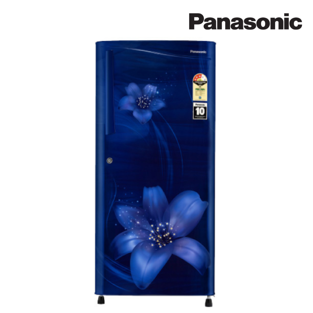 Panasonic 197 Litre Single Door Refrigerator Floral in Blue with Handle