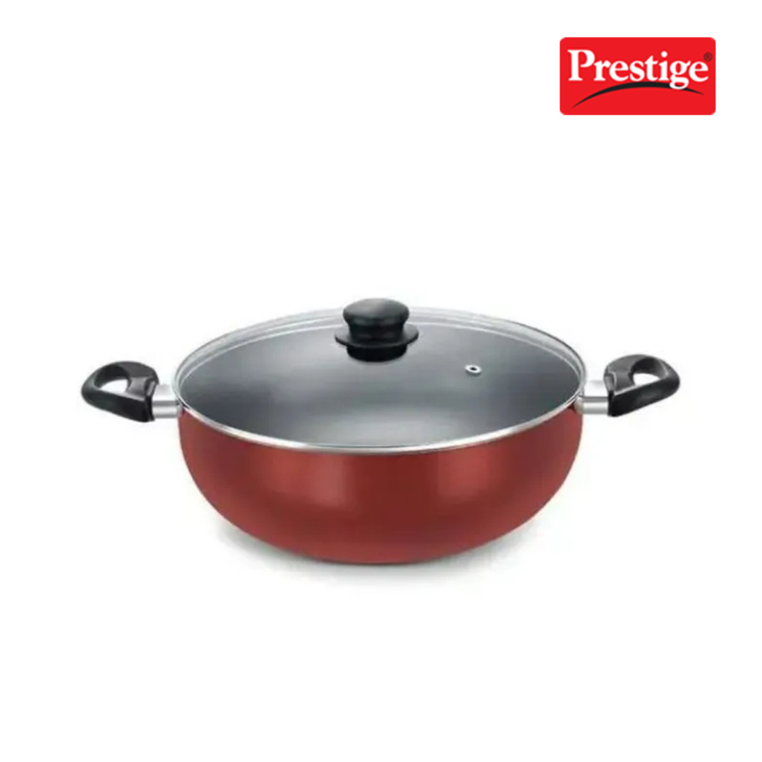 Prestige 36726 OMG DLX GNT Kadai 280MM with Glass Lid