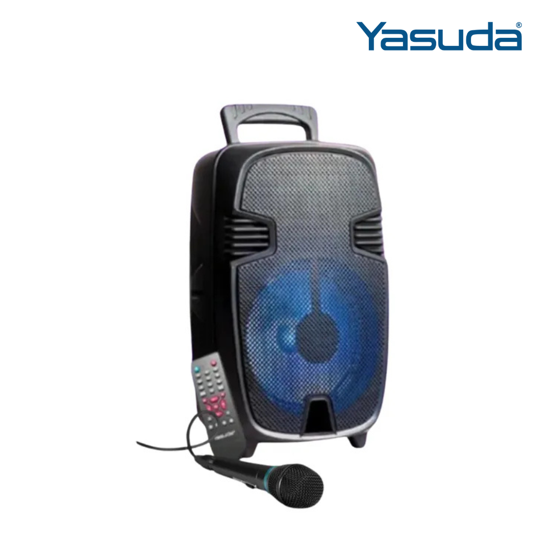 Yasuda 8 Inch Trolley Speaker with Wired Mic