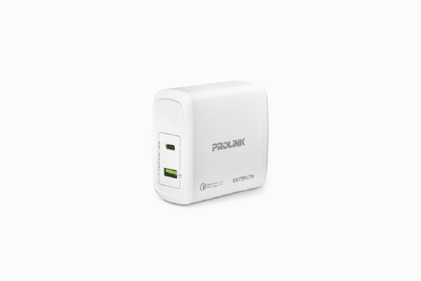 PROLINK 2-Port USB Wall Charger with type-C 60W PTC26001