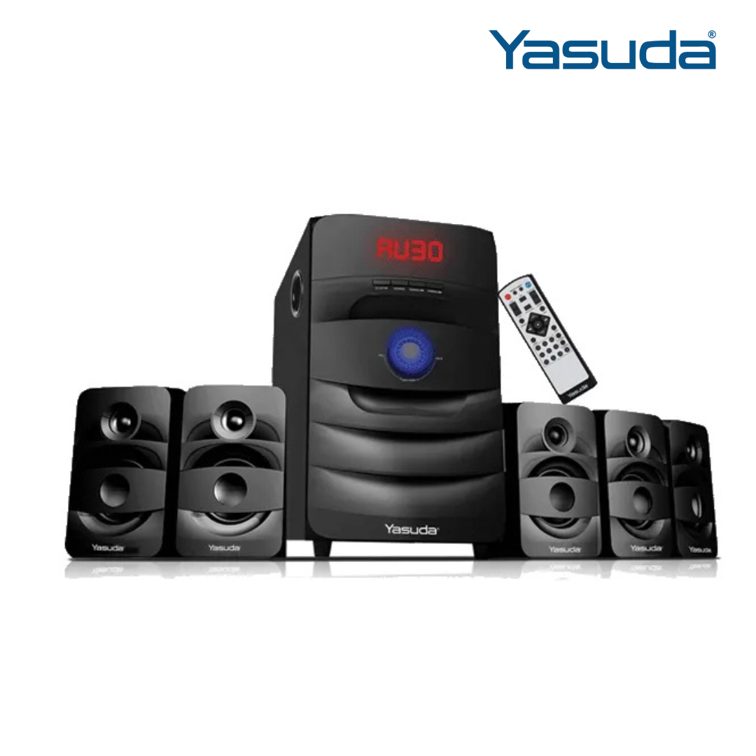 Yasuda 5.1 Channel Bluetooth Speaker 20W+15W*5 with Remote