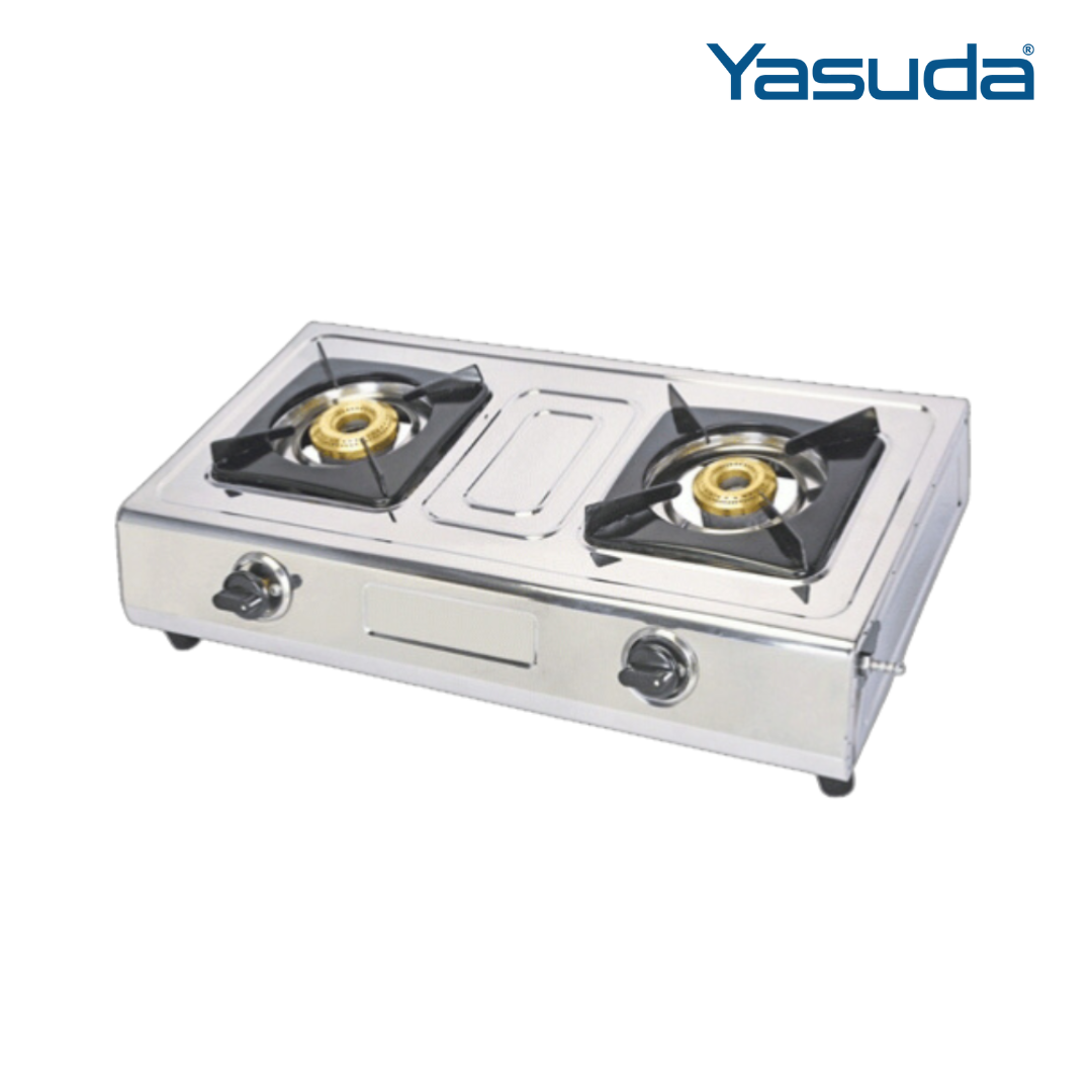 Yasuda 2 Burner Premium with Auto Stainless Steel Gas Stove