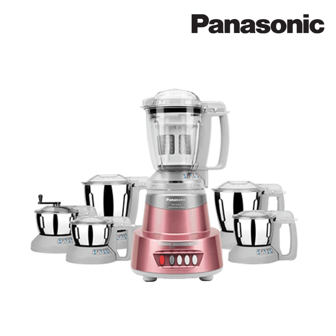 Panasonic 600W Elements Mixer Grinder 5 Steel Jars, 1 Juicer jar (Rose Gold