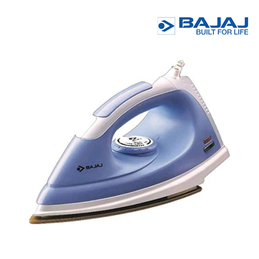 Bajaj 1000 Watt Dry Iron in White and Lavender