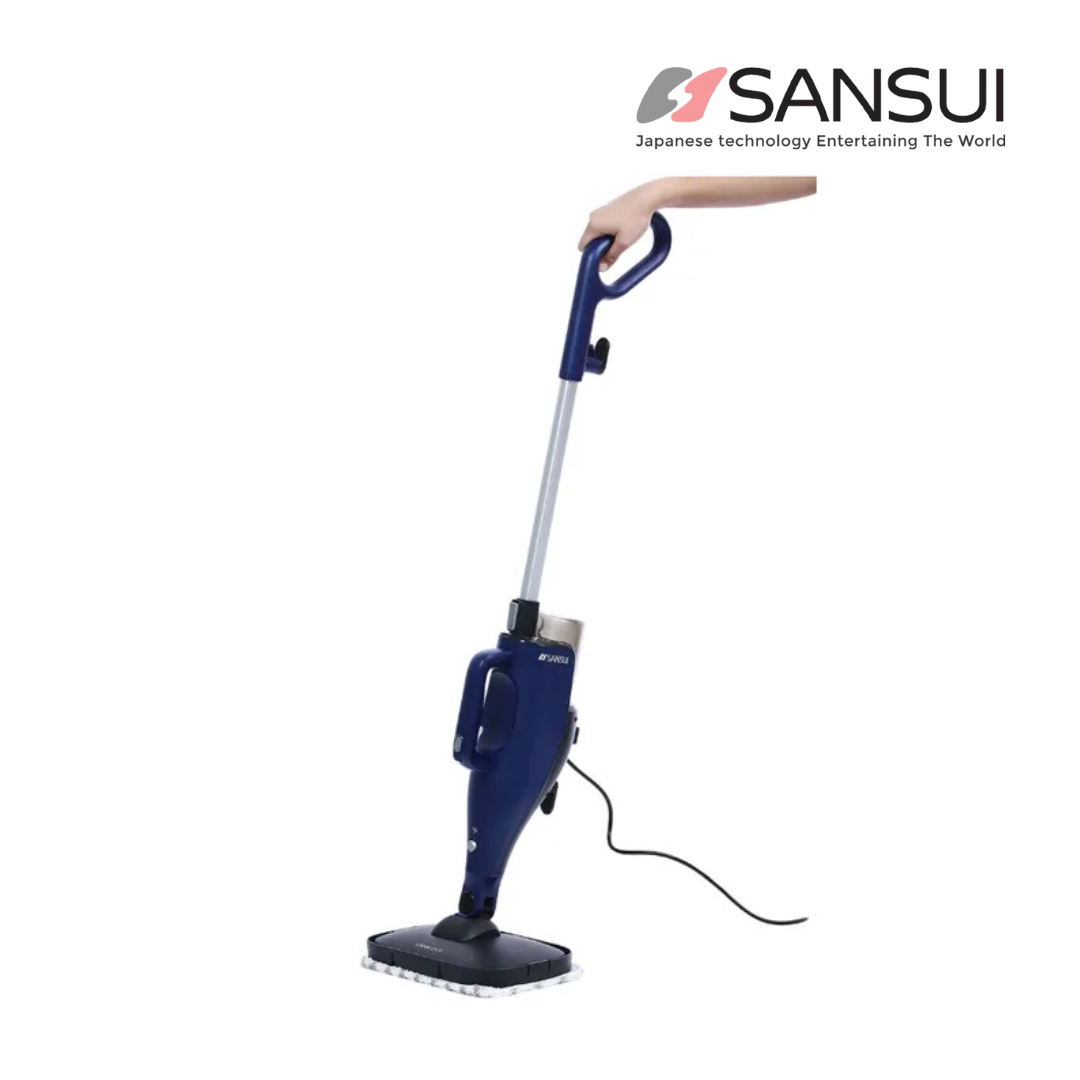 Sansui 1500 Watt Steam Cleaner in Black & Dark Blue