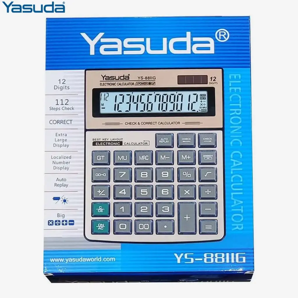 YASUDA YS-88IIG 12 Digits Calculator