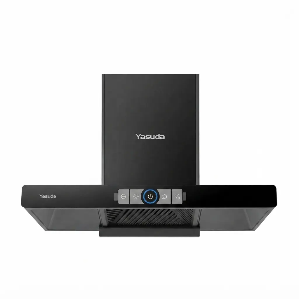 YASUDA YS-C90TA 90 CM Concave Filter, AutoClean and Touch Sensor Chimney