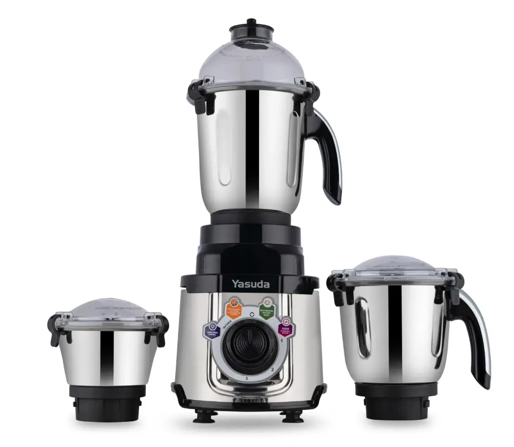 YASUDA YS-3700U POWER STEEL 3 Jar Mixer Grinder 750 Watt