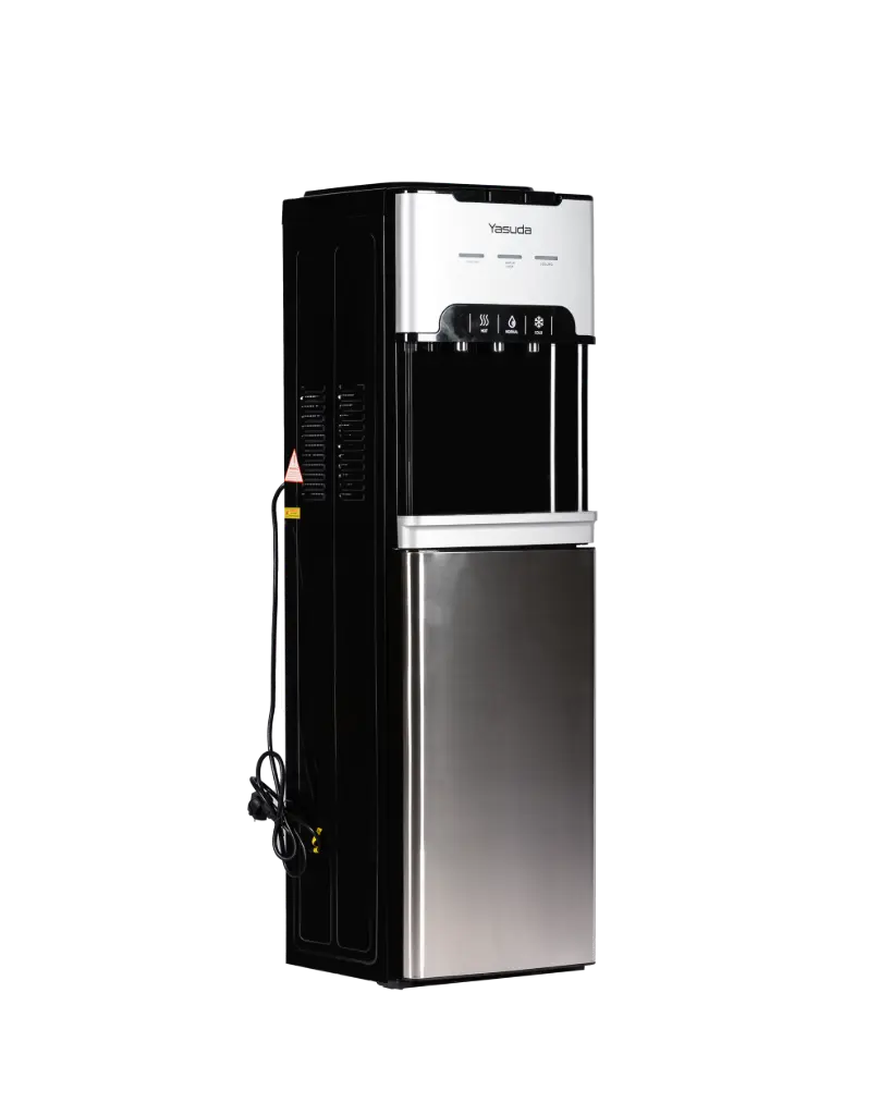 YASUDA YS-HNC27BL Hot, Normal and Cool Bottom Loading Black+ Silver Water Dispenser