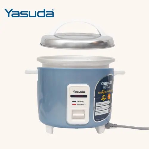 YASUDA YS-1800P Light Blue 1.8 Litre Drum Rice Cooker Light Blue
