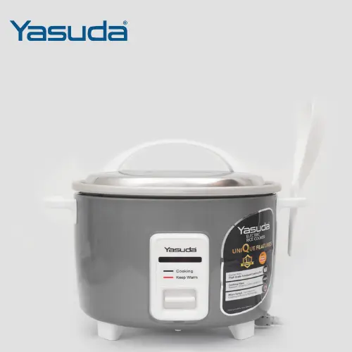 YASUDA YS-1800P Silver 1.8 Litre Drum Rice Cooker