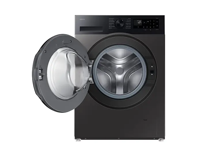 SAMSUNG WW90DG5U24ABIM 9 KG Blk front load with hygiene steam AI ecobuble Washing Machine