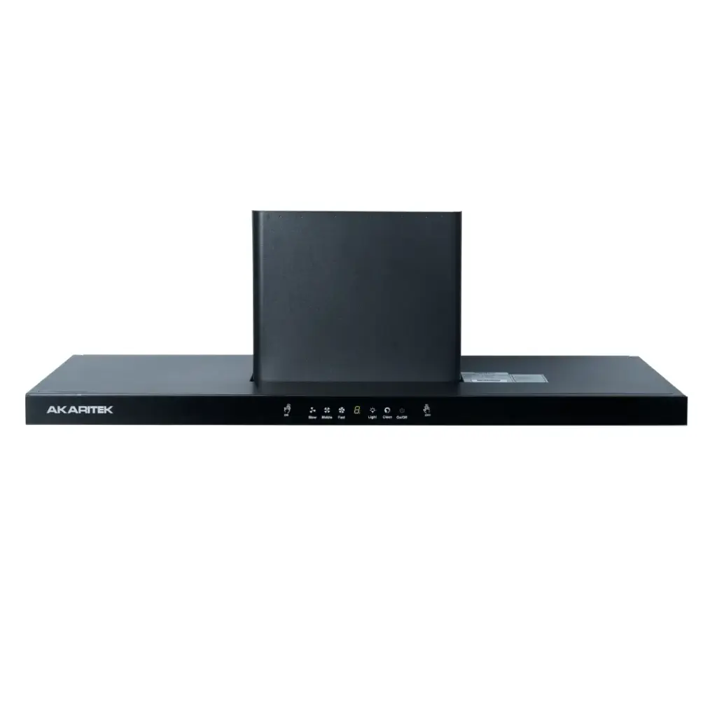 AKARITEK AK-C90TT1 900MM SS Baffle Filter with Touch Sensor Chimney