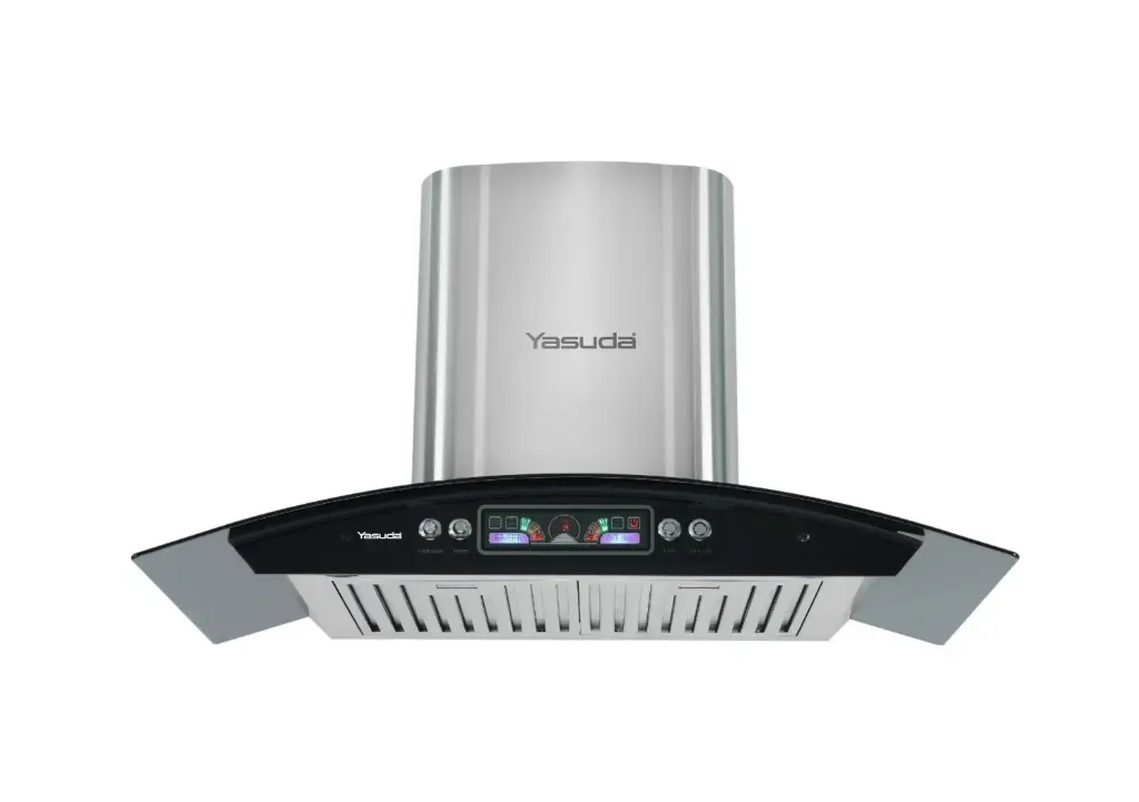 YASUDA YS-C90PB 90 CM Baffle FIlter Chimney with Push Button