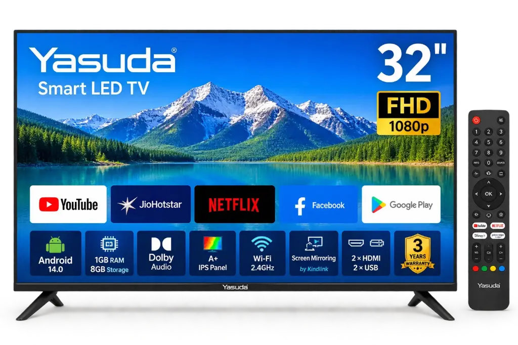 YASUDA YS-F32GS 32 Inch Smart Led