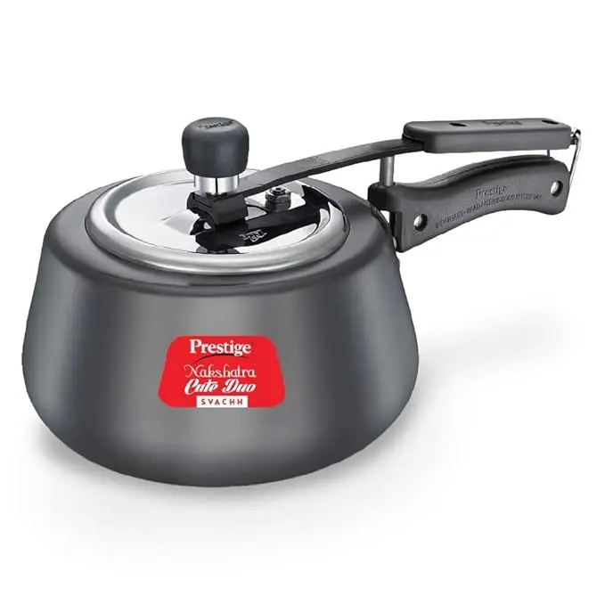 PRESTIGE 20259 Nakshatra Svachh Cute HA Duo 2 LTRS 2 LTR HA IB with SS Lid Pressure Cooker