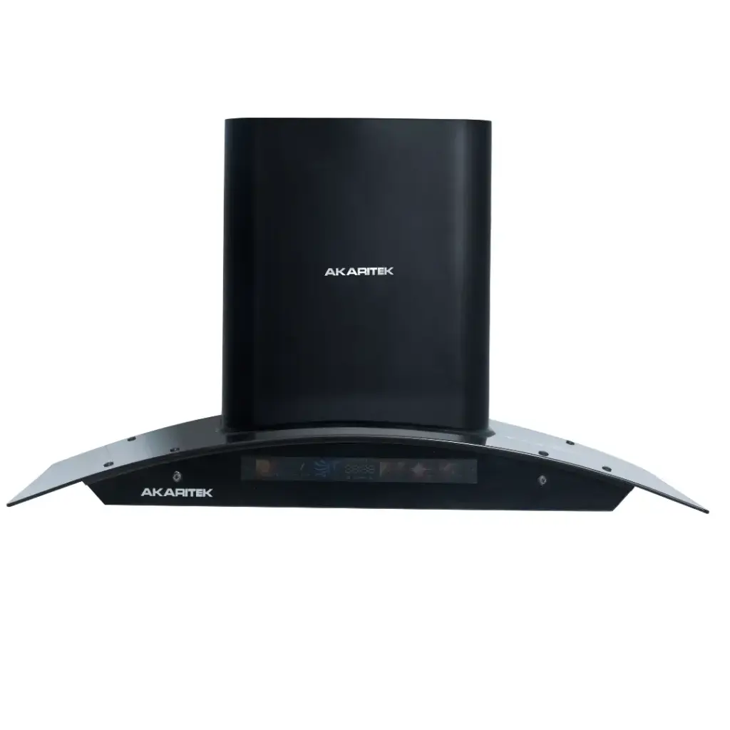 AKARITEK AK-C90TA1 900MM SS Baffle Filter with Touch Sensor Chimney