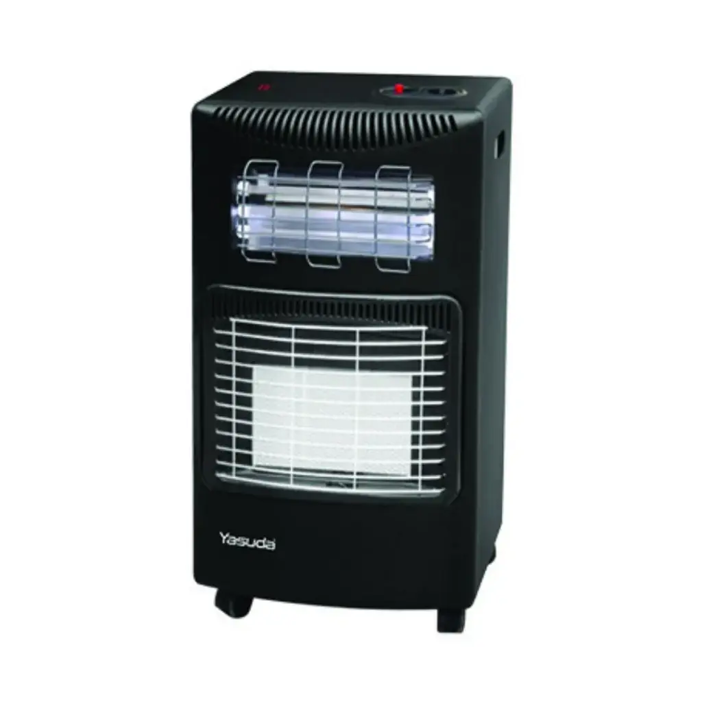 YASUDA YS-168D (Black) Gas Heater with Rods