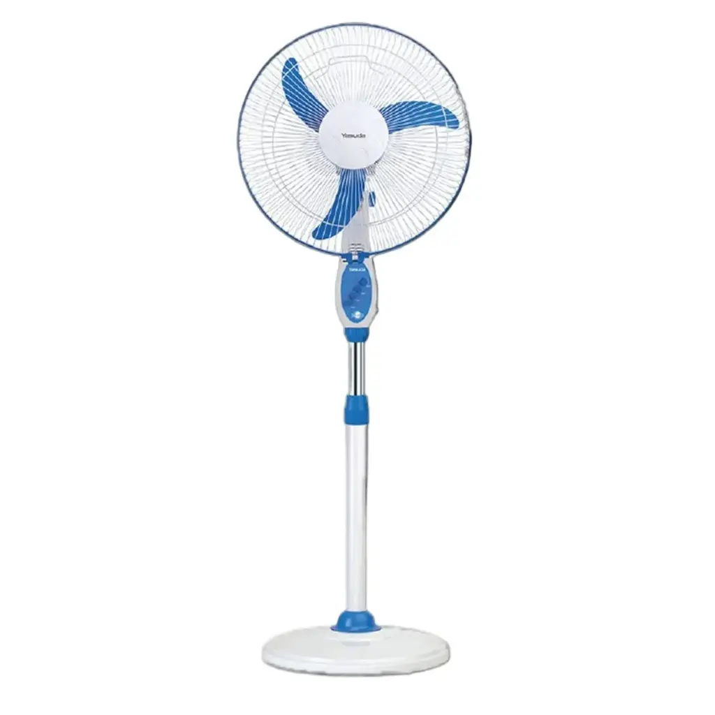 YASUDA YS-ST940H Blue 16 Inch Stand High Speed Fan in Blue and White