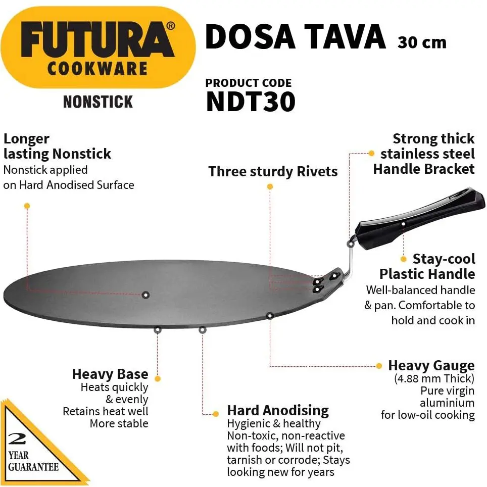 HAWKINS NDT30 NS Dosa Tava 30 Cm Cookware