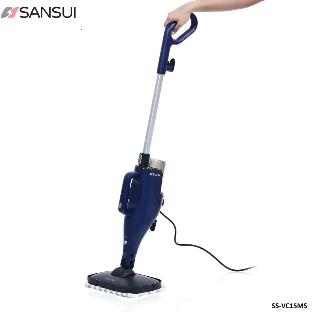 SANSUI SS-VC15MS 1500 Watt Steam Cleaner in Black & Dark Blue