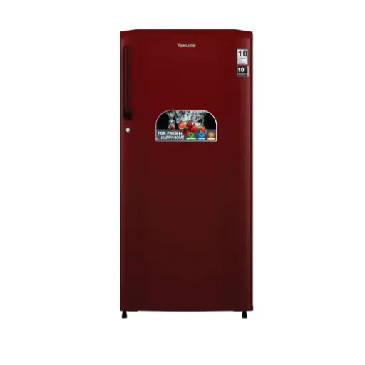 [YAS4259] YASUDA YHDC180BRN 180 Litre Single Door Burgundy Red Refrigerator