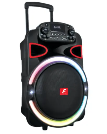 [YAS4302] YASUDA YS-12TF 12 Inch Trolley Speaker USB/TF/FM/REMOTE/MIC