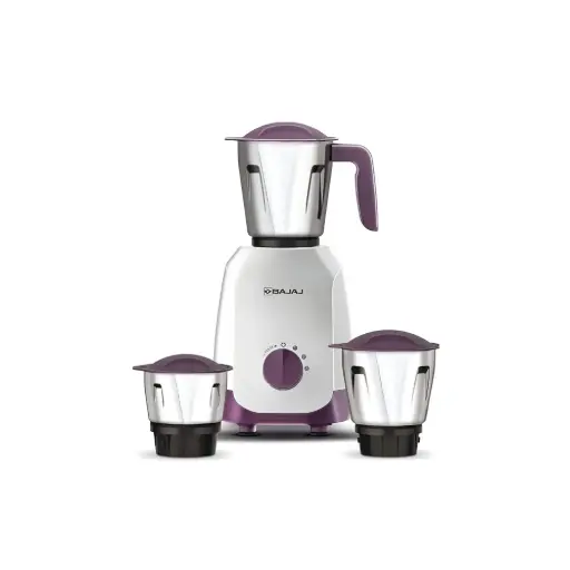 [BAJ0002] BAJAJ 410578 Bajaj Ninja Series Carve 750W Purple 3 Jar 750 Watt Mixer Grinder in Purple and White