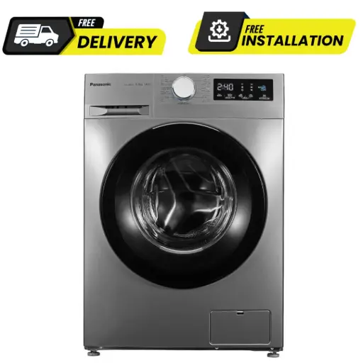[PAN0896] PANASONIC NA-18MG1LN1 9 Kg Inverter Front Load in Dark Silver Color