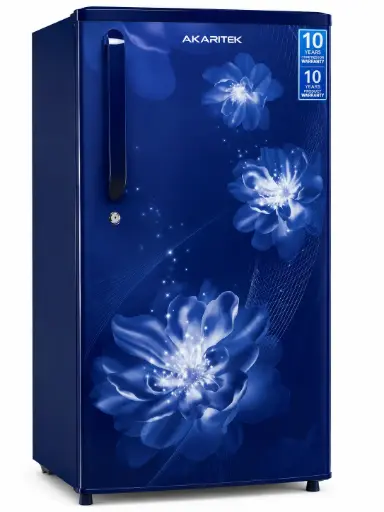 [AKA0048] AKARITEK AKDS180FB 180ltr single door Blue flower