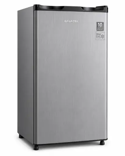 [AKA0039] AKARITEK AKDS110SH 110 Ltr Single Door Silver Hairline