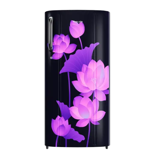 [YAS4270] YASUDA YSDS200BF 200 Litre Single Door Blue Floral Refrigerator