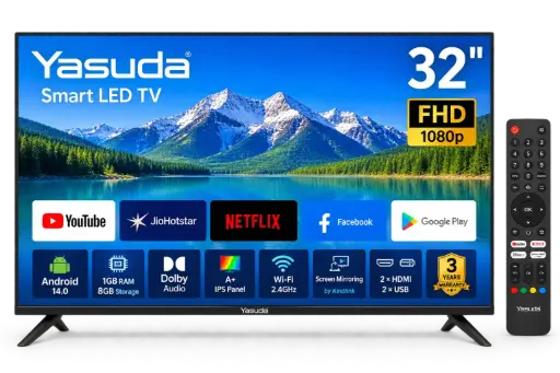 [YAS4395] YASUDA YS-F32GS 32 Inch Smart Led