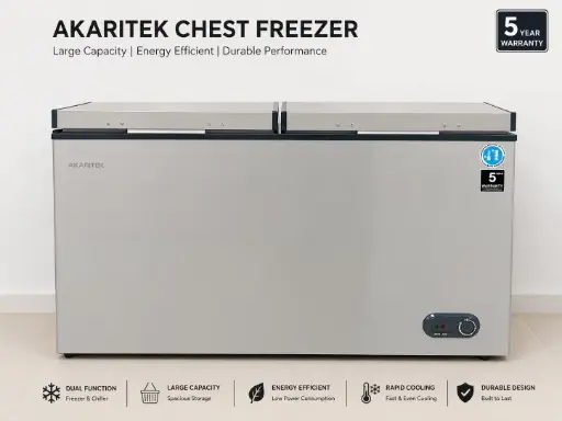 [AKA0052] AKARITEK AK-DFC300D 300ltr dual temperature