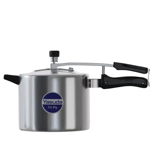 [YAS4291] YASUDA YS-PTR3 Stainless Steel Triply Pressure Cooker 3 Ltr