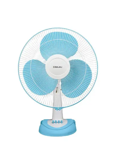 [BAJ0099] BAJAJ 251319 Esteem 400mm Icy Blue & White 400mm Table Fan